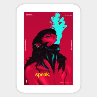 Speak. Sticker